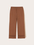 Pantaloni wide in tessuto tecnico misto cotone image number 3