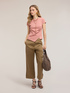 T-shirt con drappeggio laterale asimmetrico image number 2