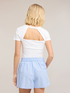 T-shirt in jersey a coste con cut-out image number 1