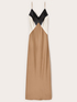 Vestito lungo in raso image number 4