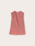 Top scollo a v in georgette image number 4