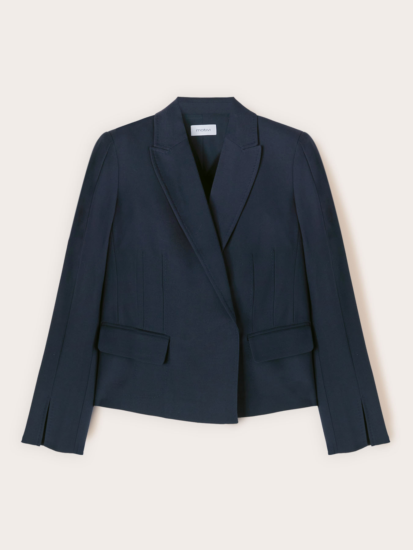 Blazer con spacco al fondo manica image number 4