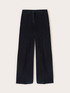 Jeans palazzo gessati in denim image number 4