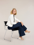 Blazer sartoriale in misto cotone image number 3