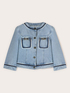 Giacca in denim con catene image number 4