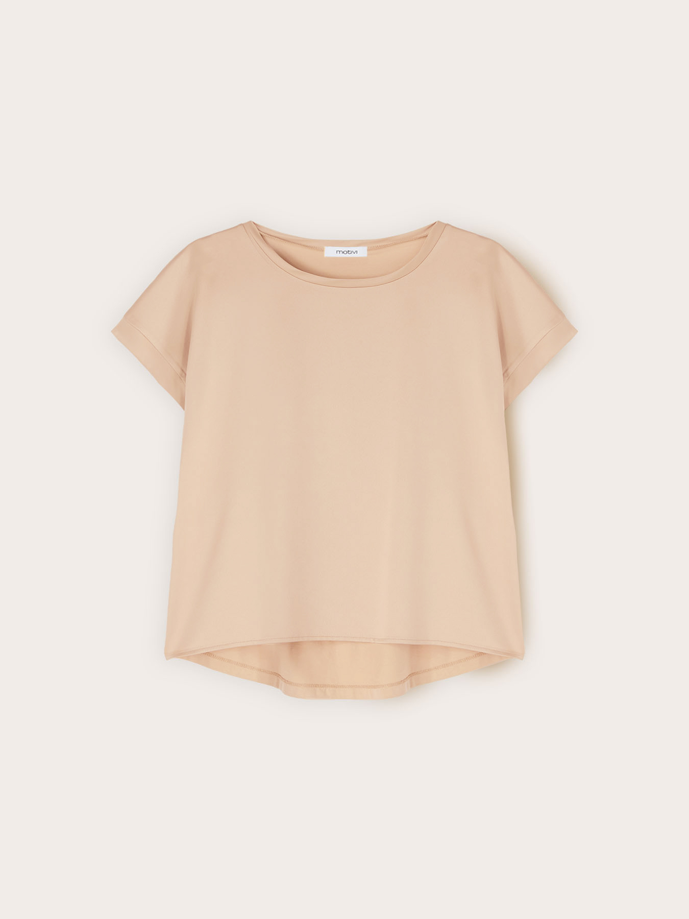 T-shirt bimaterica misto cotone image number 3