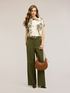 Blusa in raso con stampa botanica image number 2