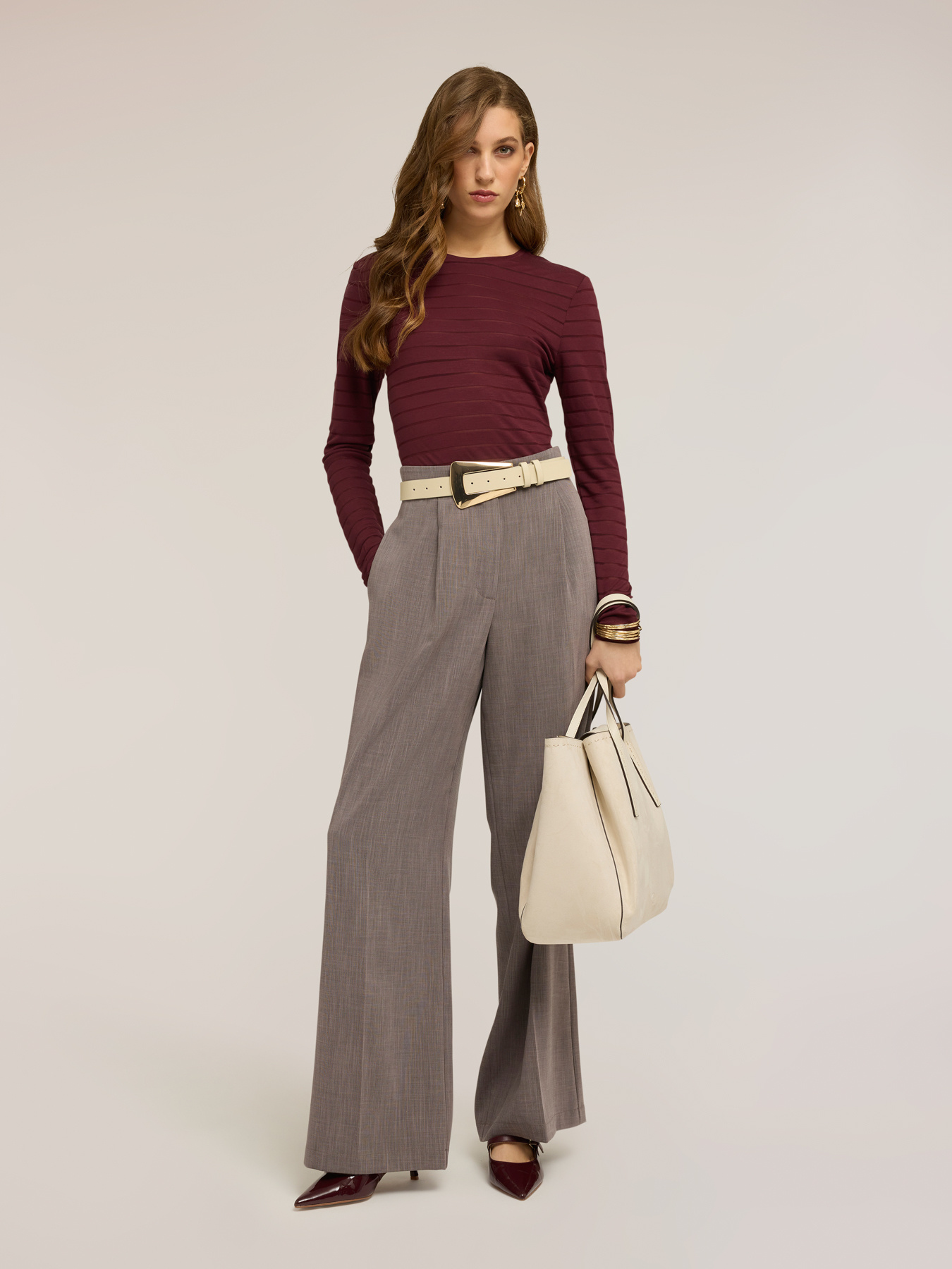 Body a righe in jersey misto viscosa image number 3