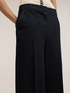 Jeans palazzo gessati in denim image number 3