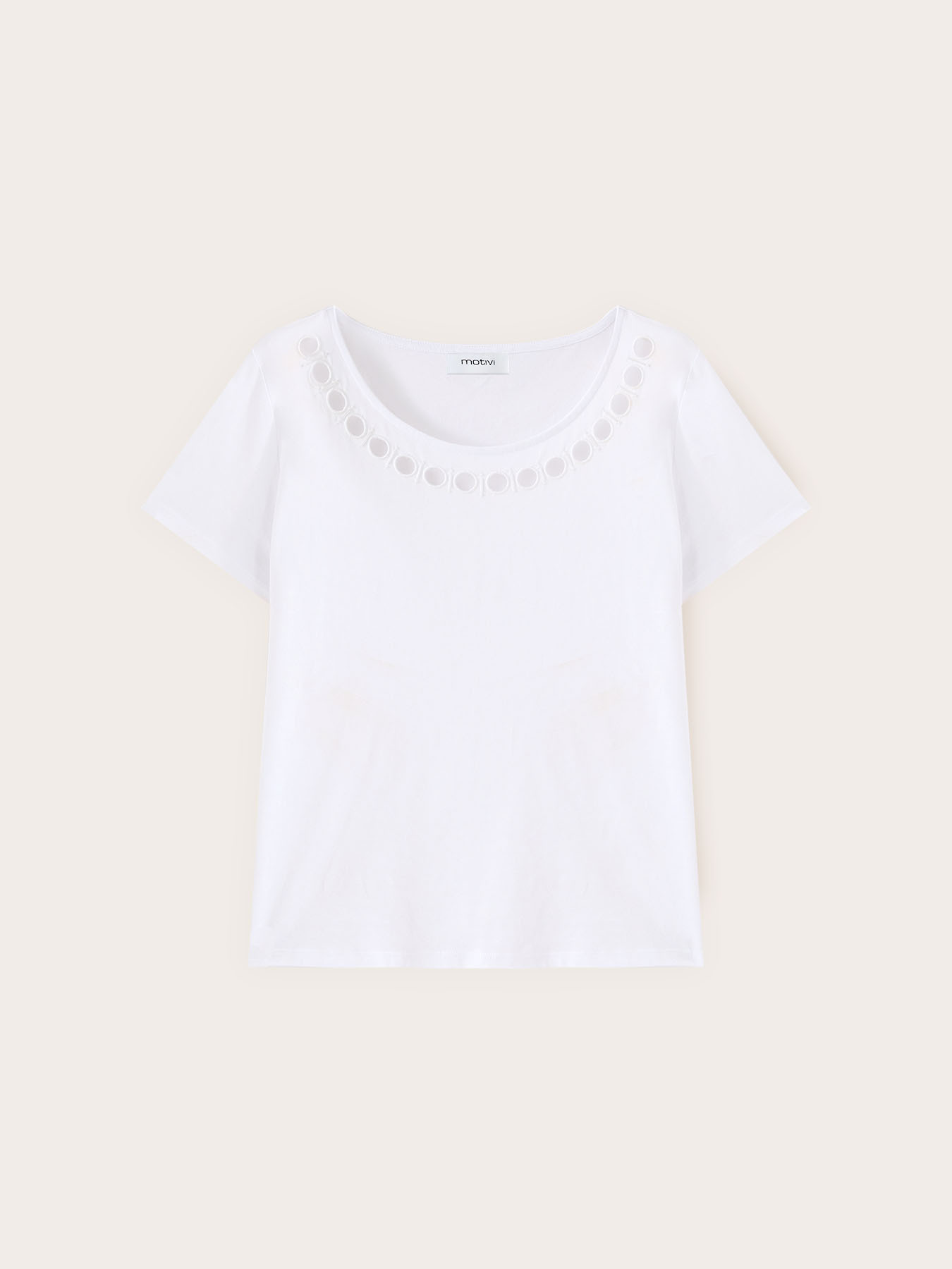 T-shirt con motivi cut-out image number 4