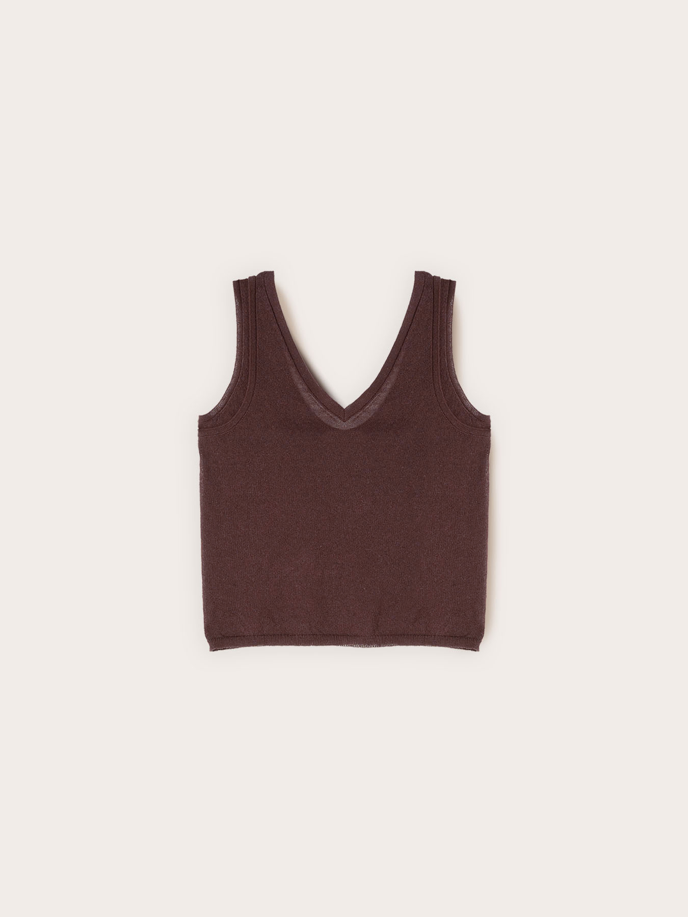 Top in maglia misto lino image number 3
