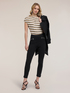 Pantaloni slim in punto milano image number 0