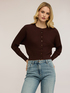 Cardigan in maglia a coste orizzontali image number 0