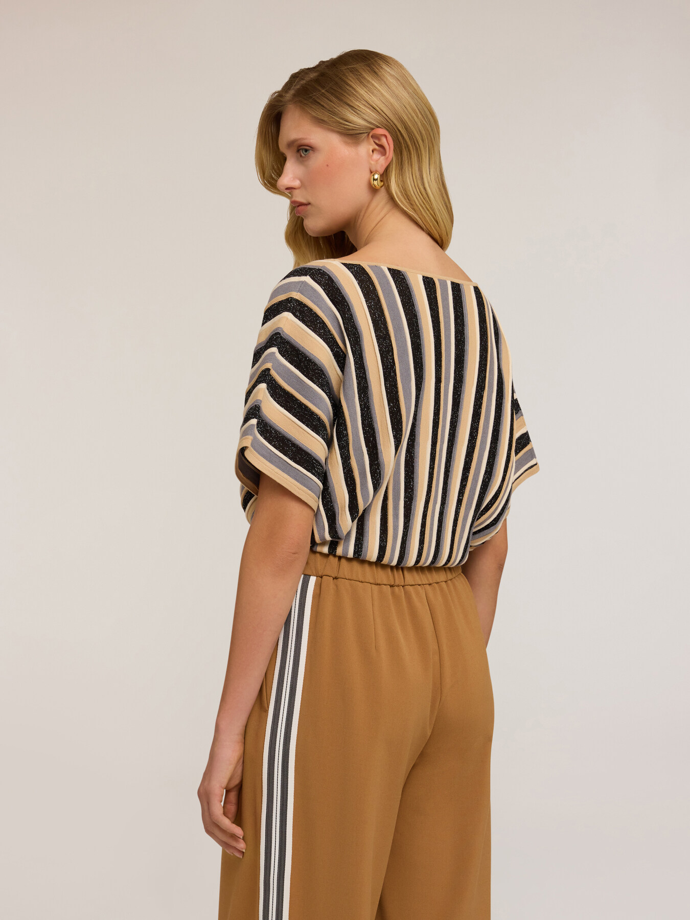Maglia lurex a kimono image number 1