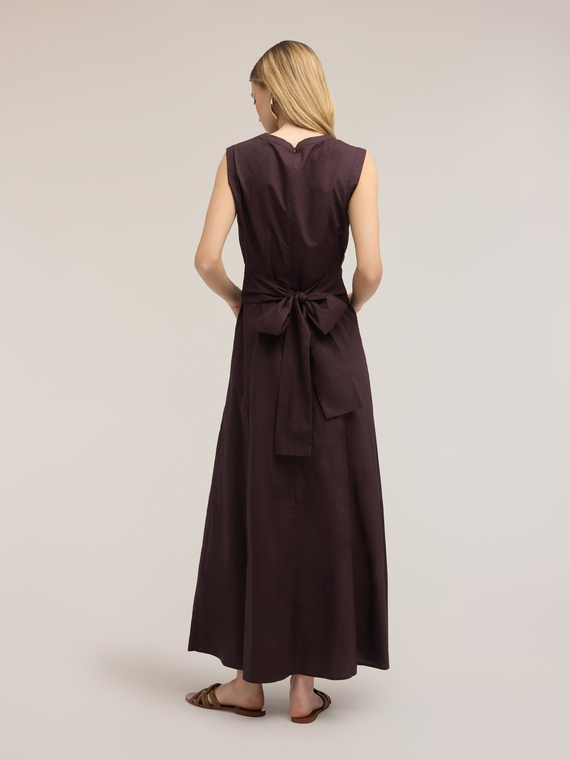 Vestito linea ad A in popeline