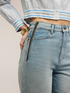 Jeans palazzo wide leg con zip laterali image number 3